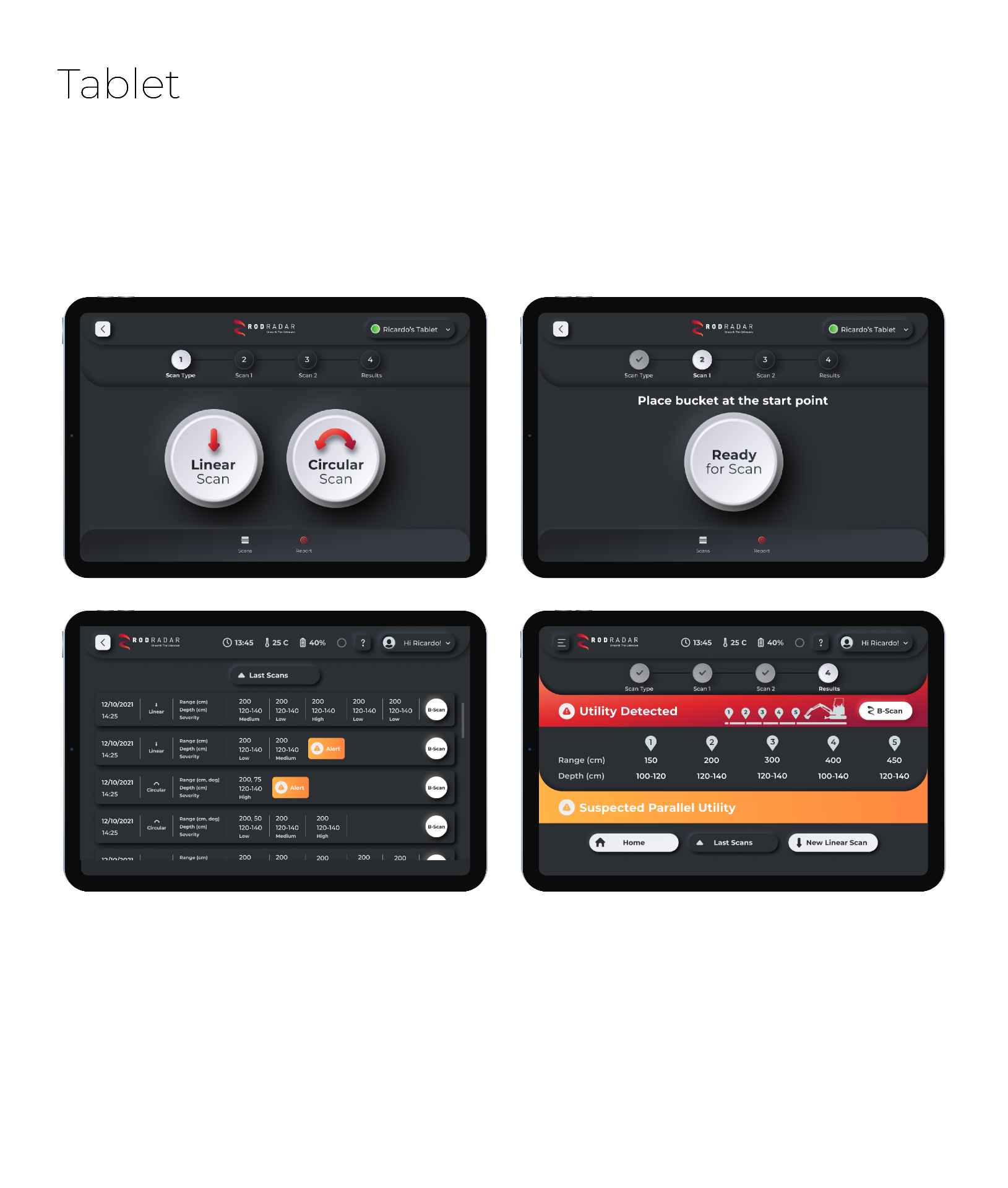 RodRadar — Excavation Safety Mobile Application mockup 2